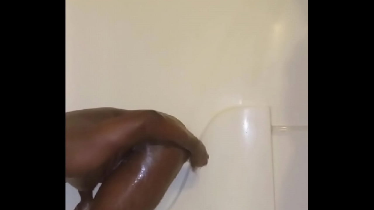 Showing off terrible acting skills while dropping soap accidentally before fingering anus with orgasm intentionally afterwards