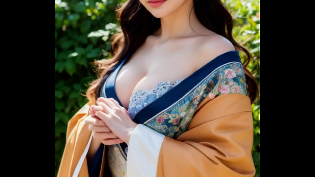 AI Gravure Japanese woman in a kimono