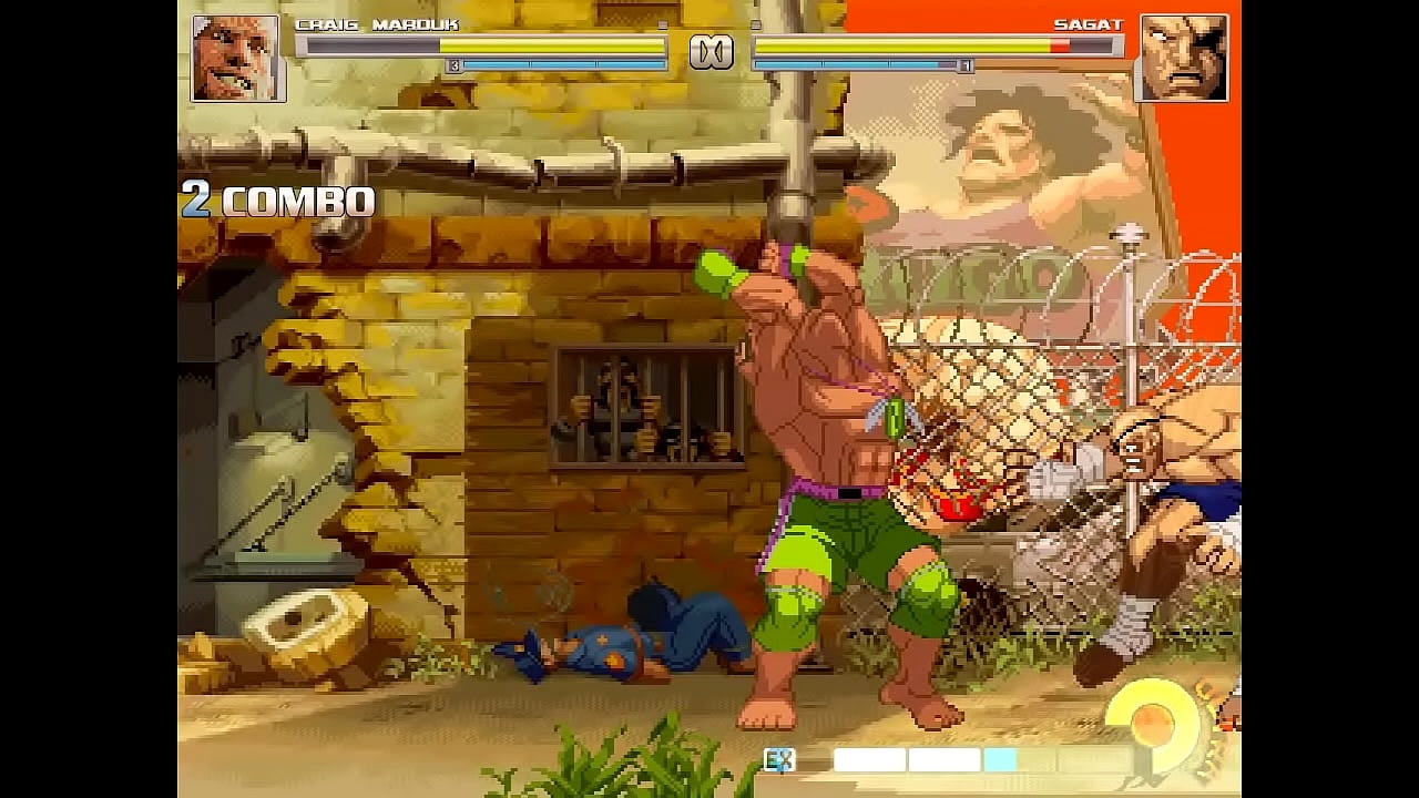 MUGEN - Craig Marduk VS Sagat - CPU Controlled Match