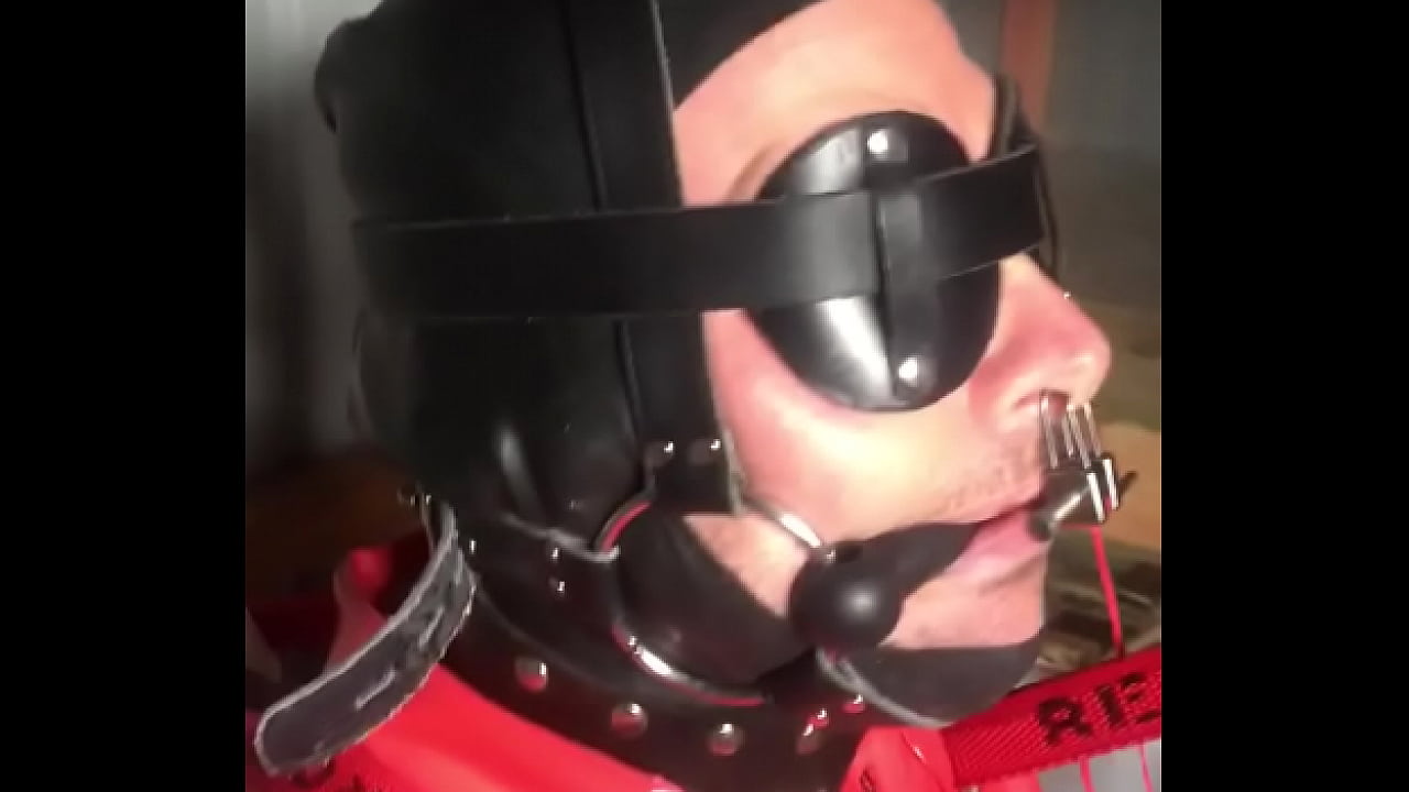 Rubber lover secured to t. chair for 8hrs