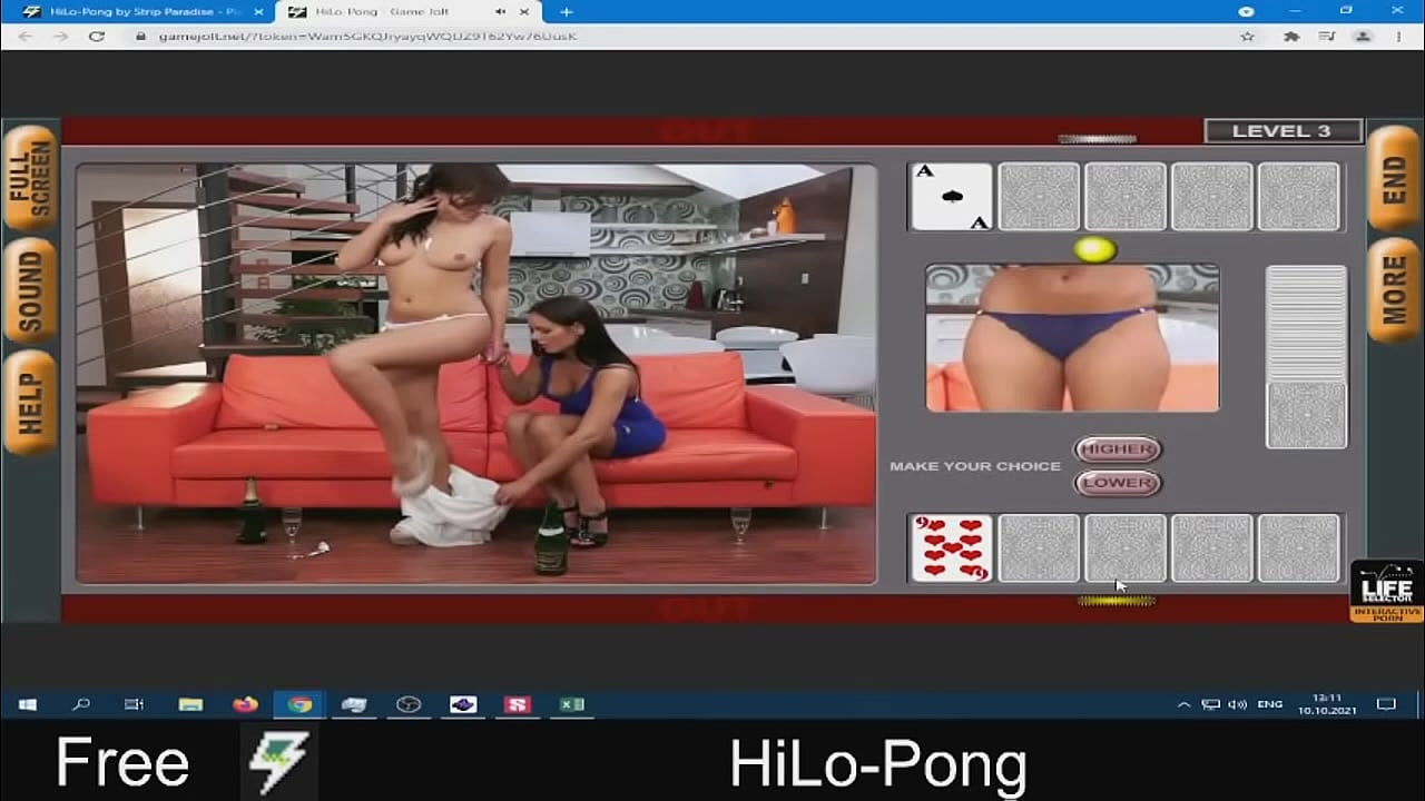 HiLo-Pong( Strip Paradise) Adult Pong