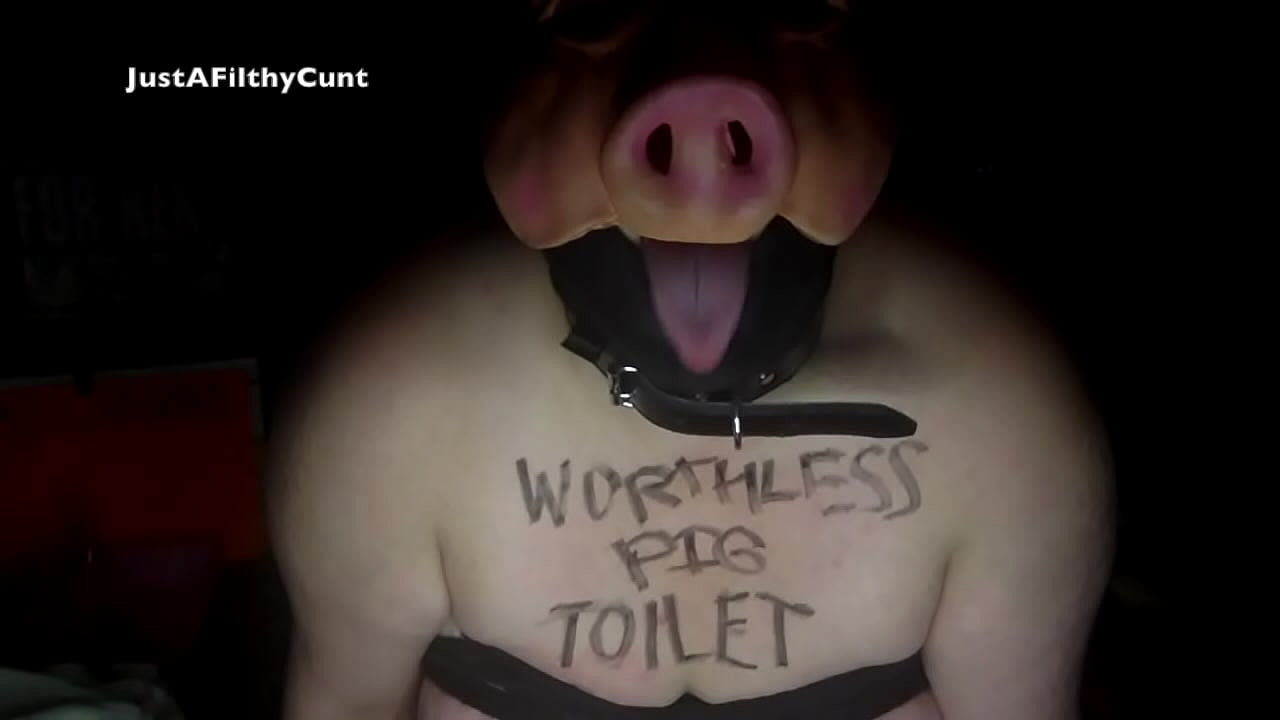JustAFilthyCunt Fuckpig Porn Pig Dildo Sucking Whore Degrading Skype Session