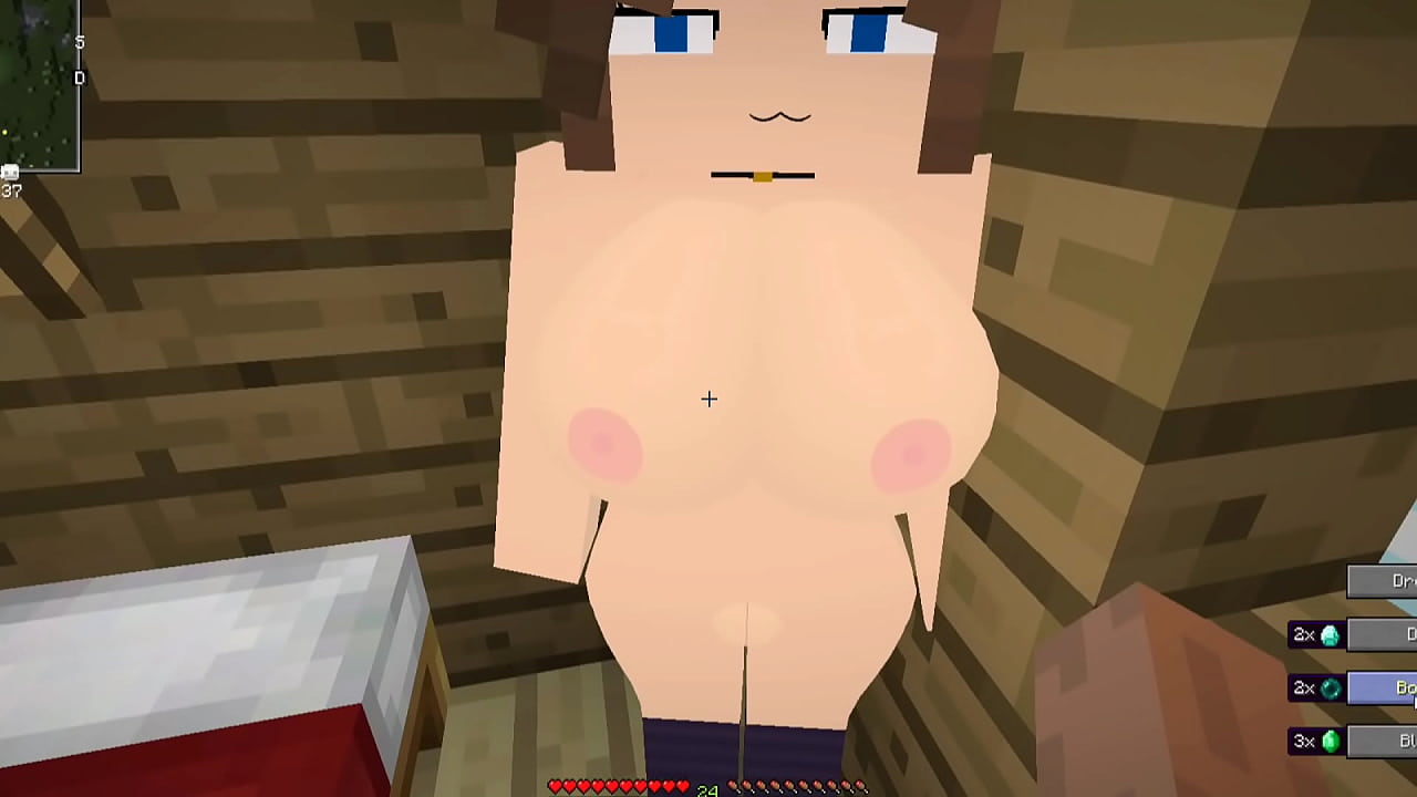 Minecraft|Sex Mod| Getting Blowjob, a Boobjob and doggy style