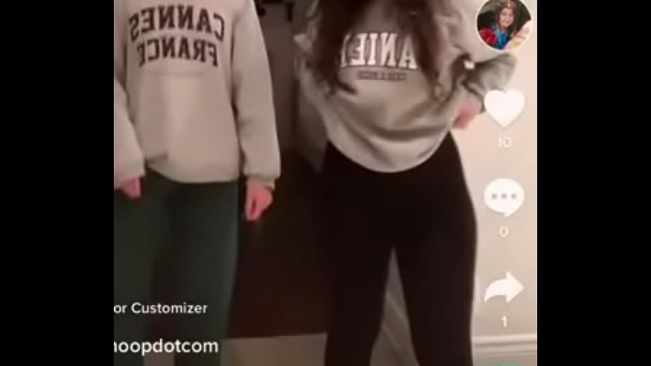 girl does sexy moves and shakes ass