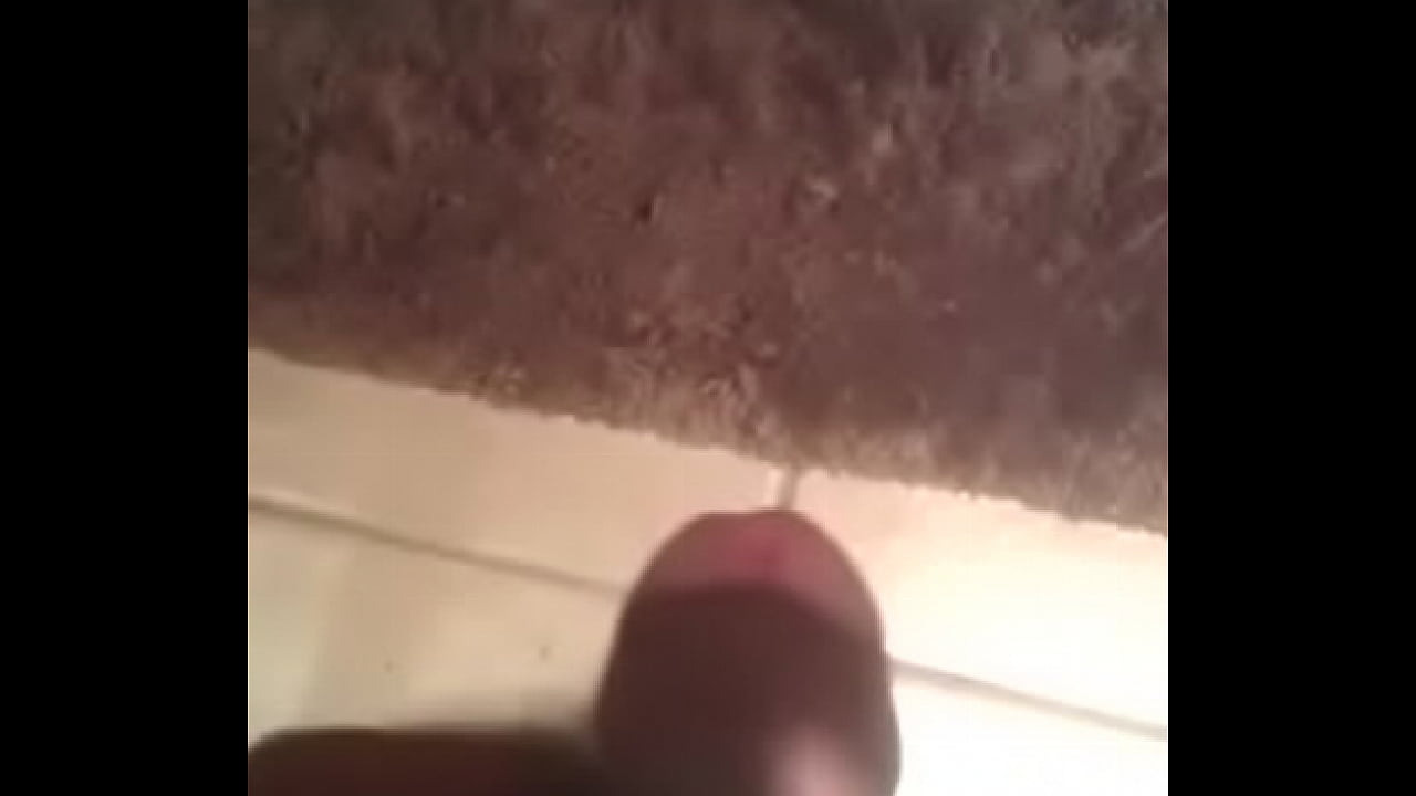 Black cock sprays cum all over floor