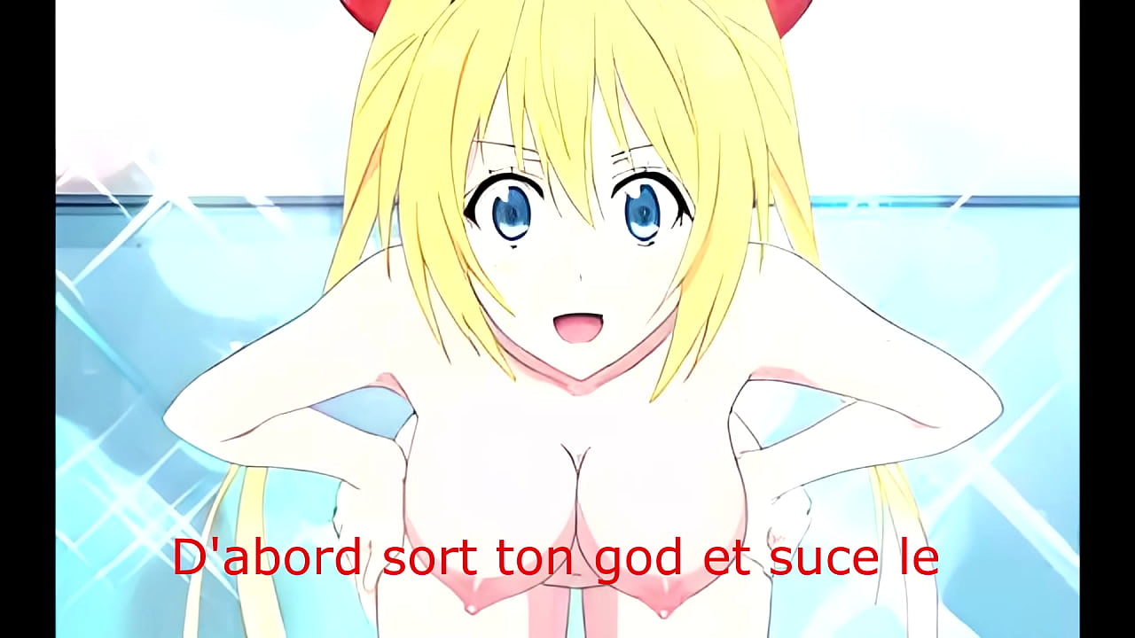 JOI hentai kirisaki chitoge, analplay, ice, femdom, humiliation