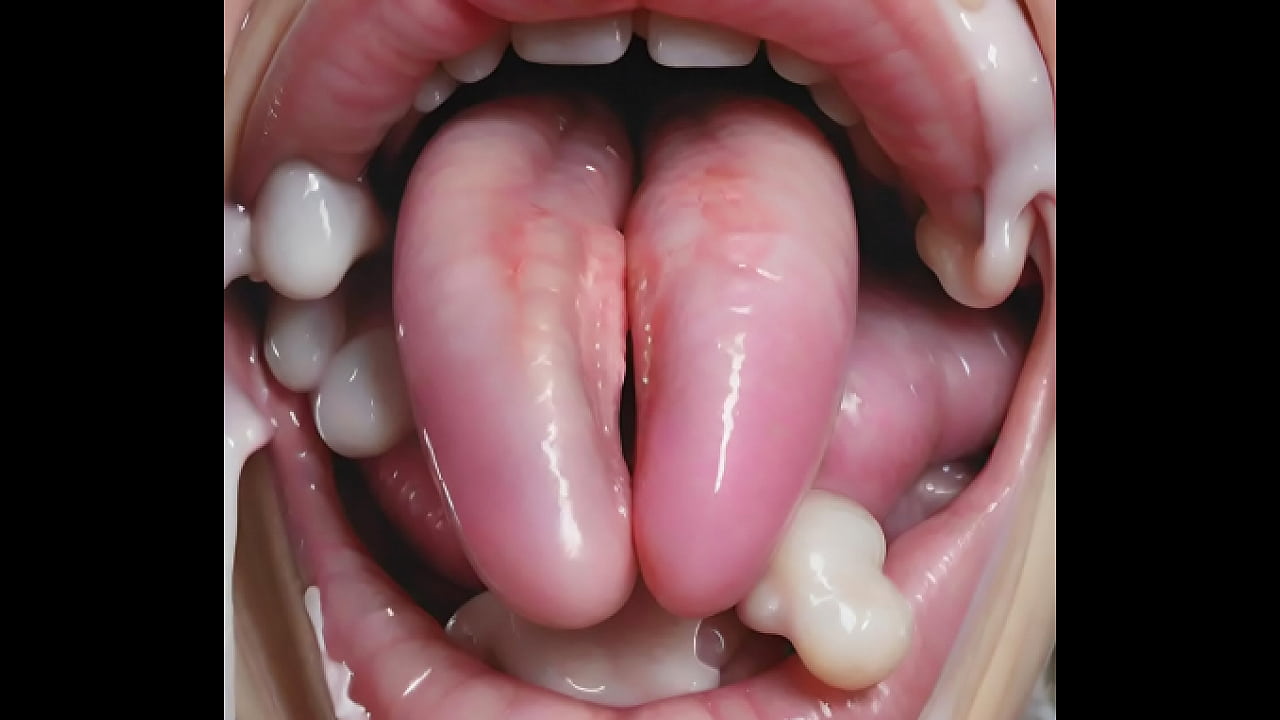 80 cum drenched Gaping Drooling Split  Tongue cum dump targets