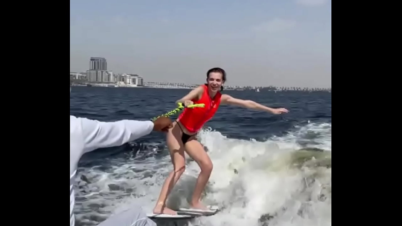 My first time on Wake Surfing ?️ #wake #WakeSurfing #Surfing