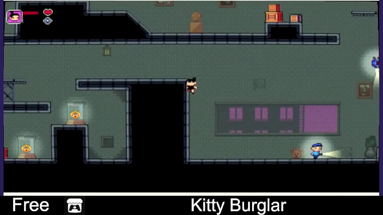 Kitty Burglar (free game itchio) Platformer