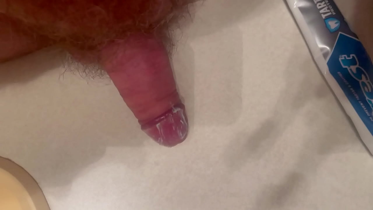 Using my cock to help brush my teeth. Got to make you smile.