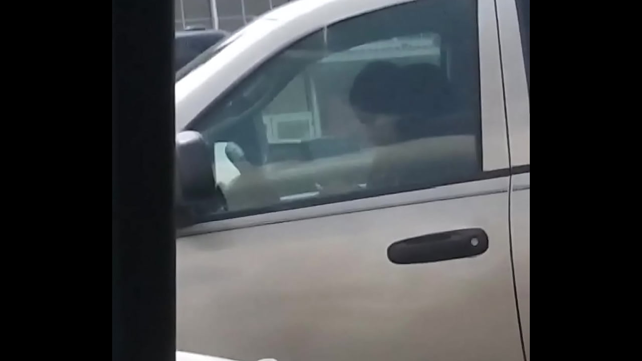 Jacking off in car with cum #1