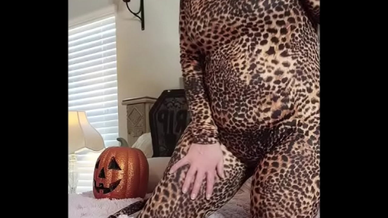 Happy Halloween 2023 - Safe For Work Video - Sexy MILF Nikki In Leopard Costume