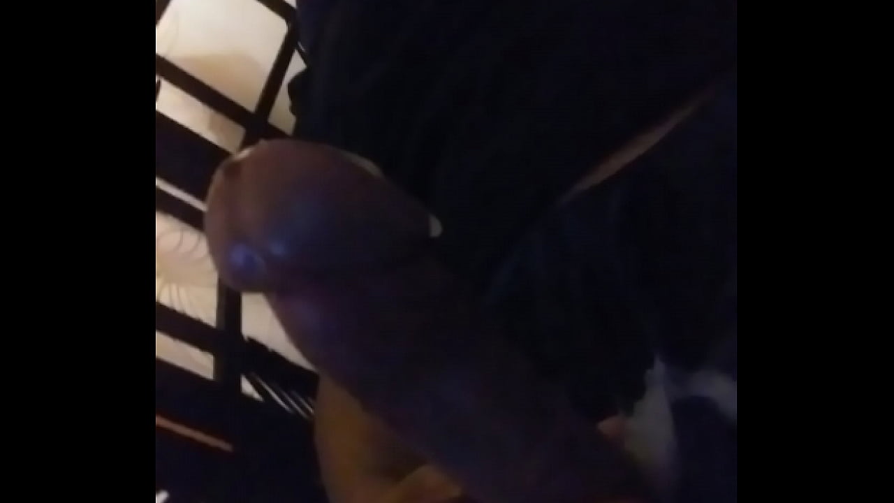 Mexican man massaging his pulsating penis to maximum length