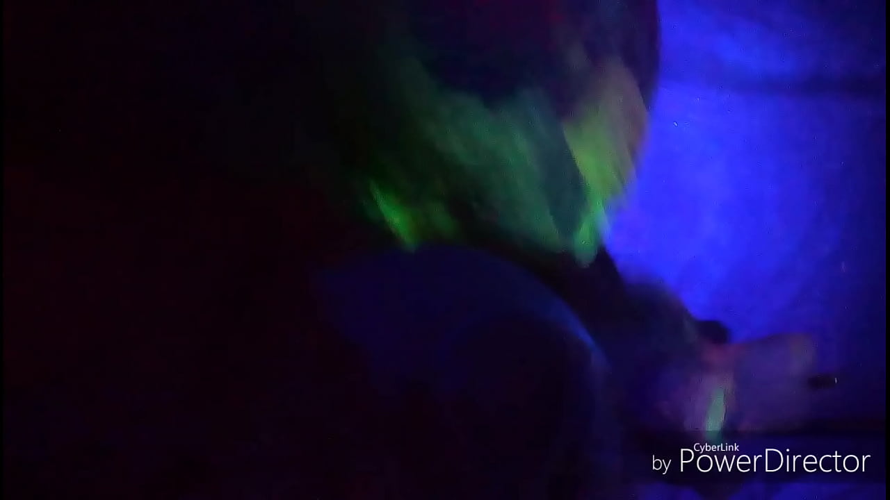 UV light and huge anal dildos