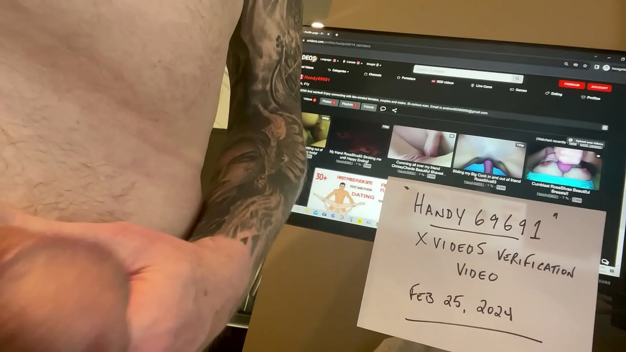 Self videos for review for verification purposes on Xvideos