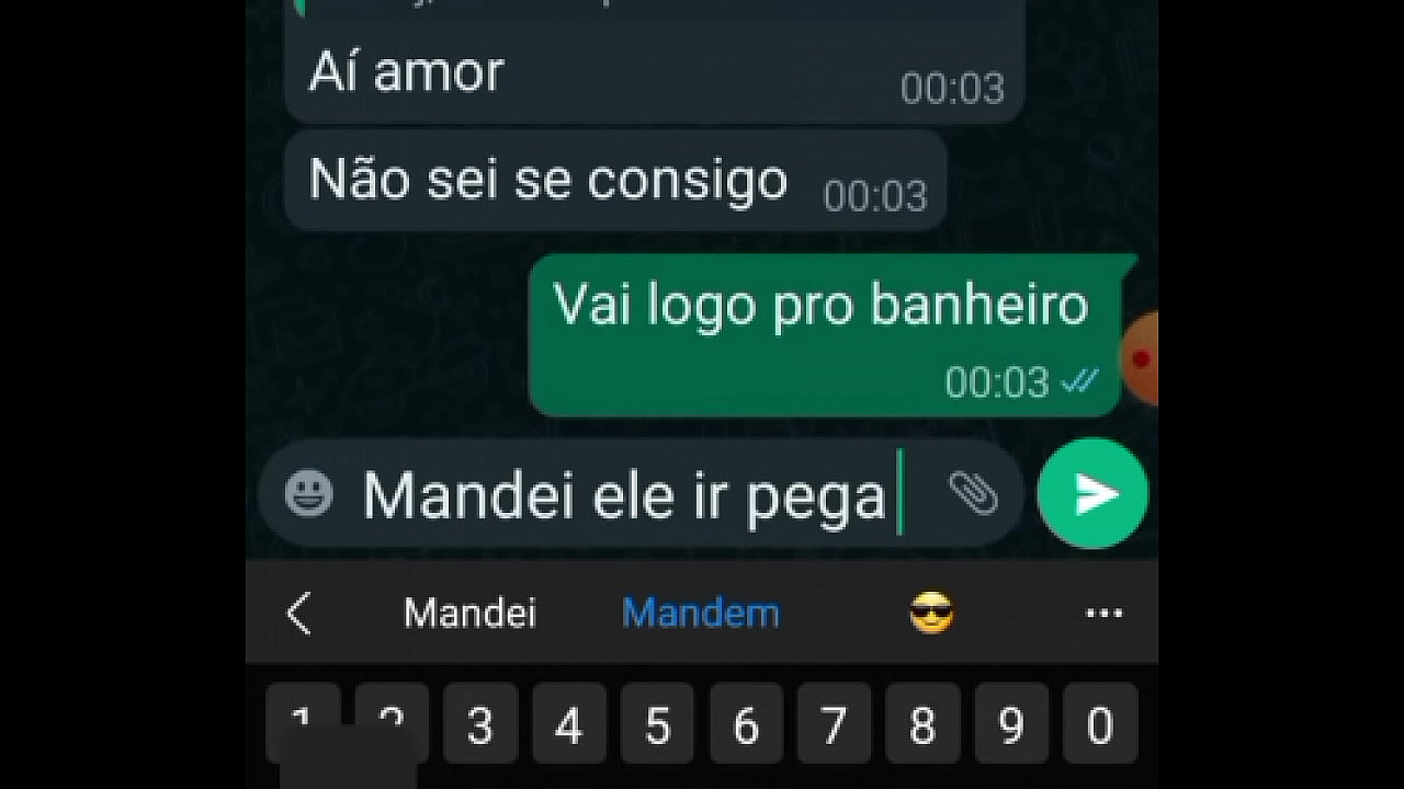 Marido mandou mama outro, cara gozou rápido demais