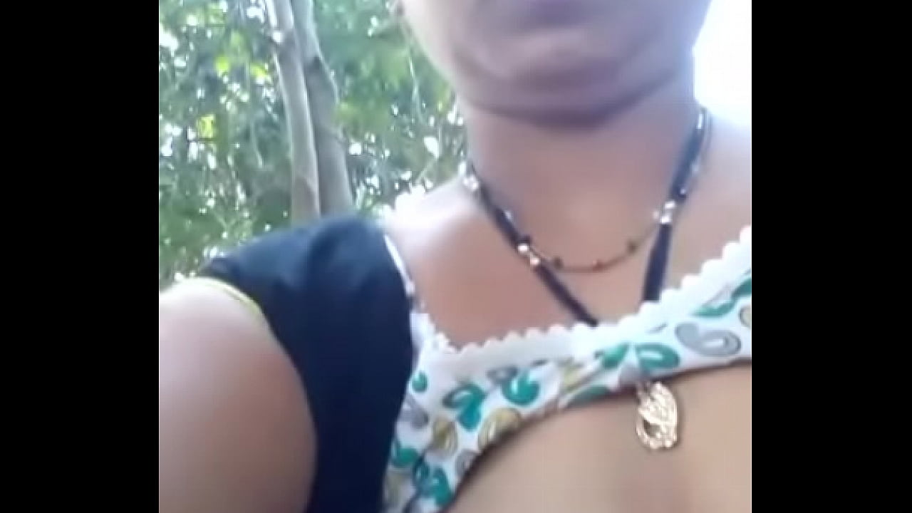 Indian girl exposed outdoor