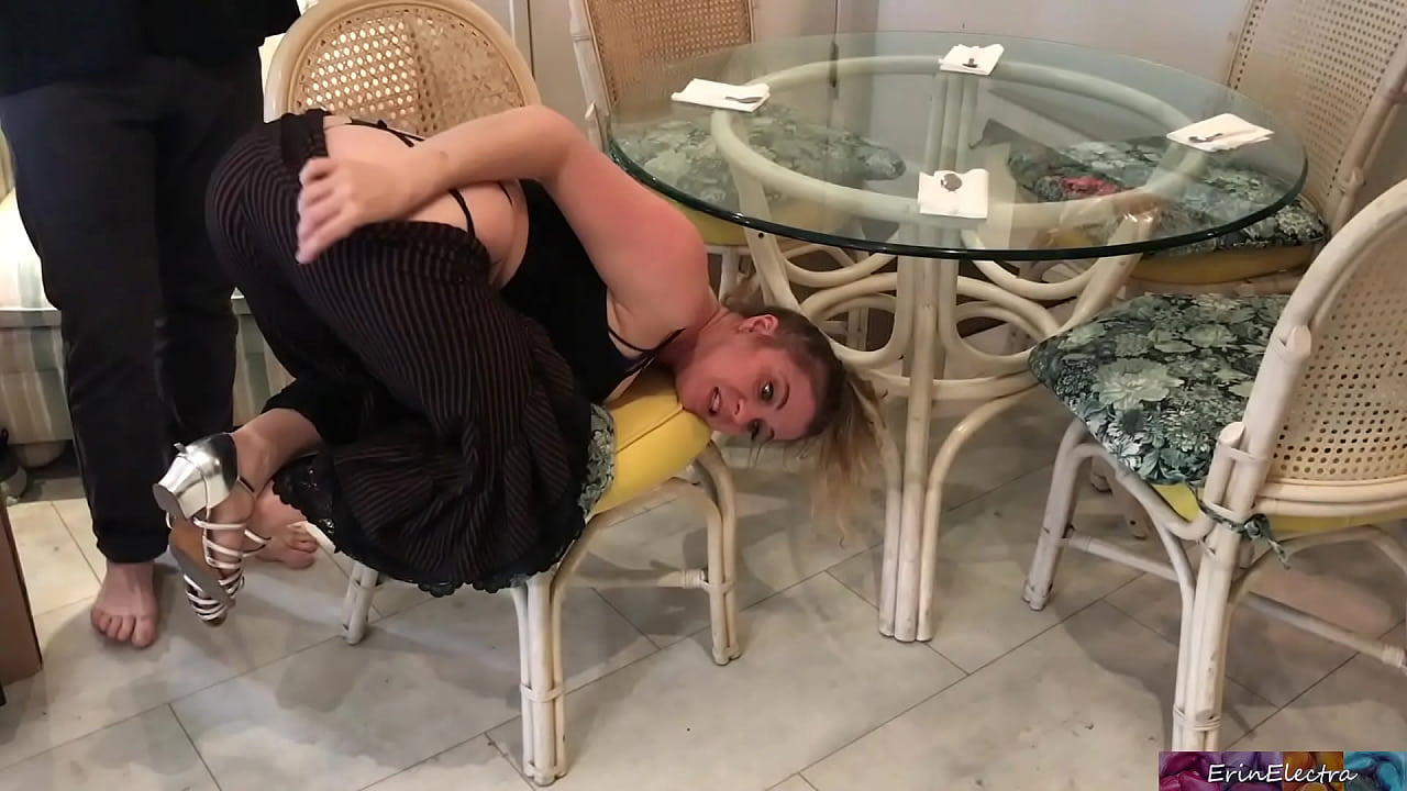 MILF gets hand stuck while cleaning gives pussy to stepson