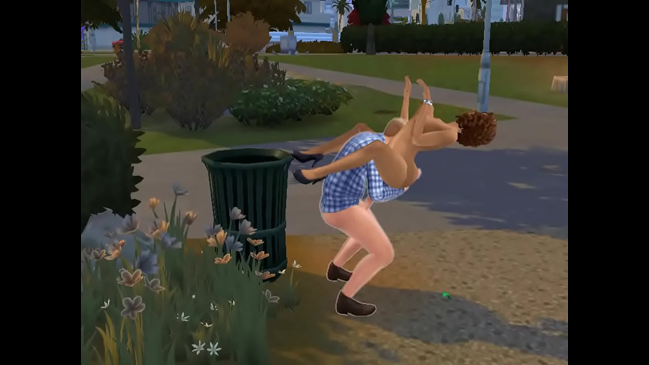 Prostitute fucking outdoors in the park