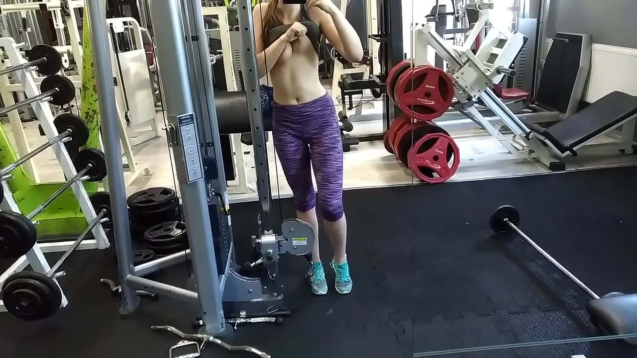 Almost caught in gym during squirting