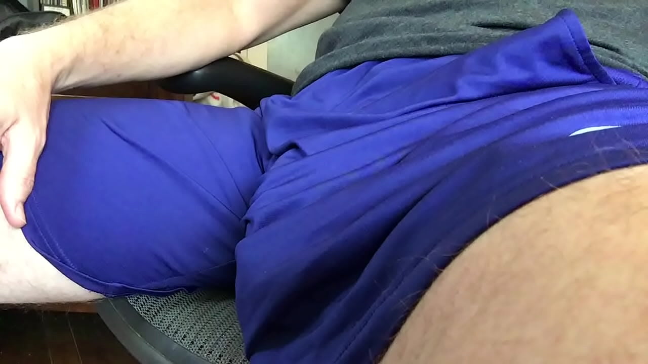 Big cock sticking out my shorts
