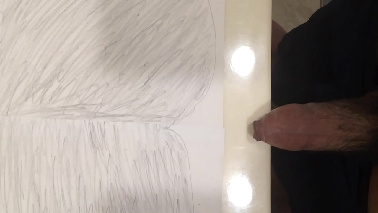 Cum on drawing paper