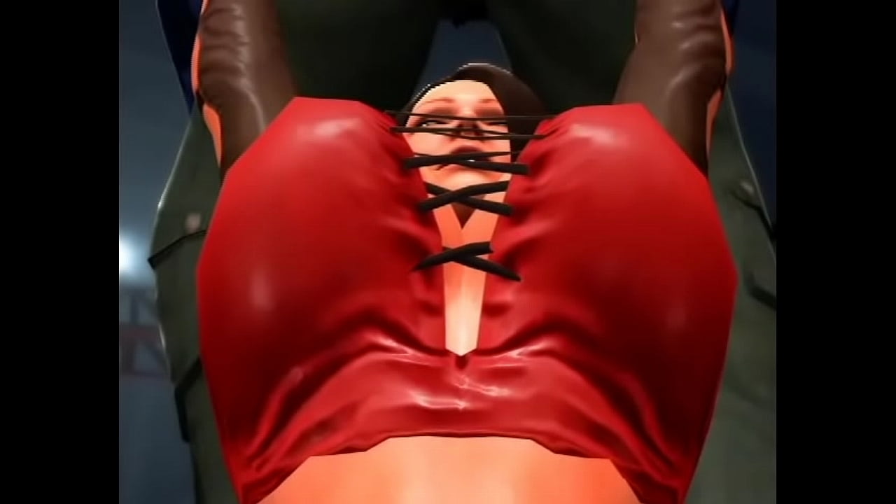 Big 3D boob wrestling