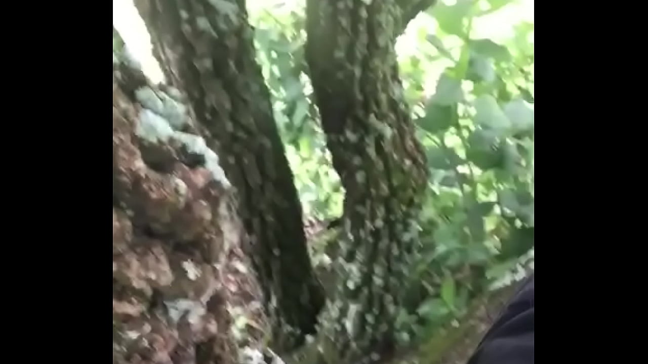Fuck myself with big dildo on forest part2