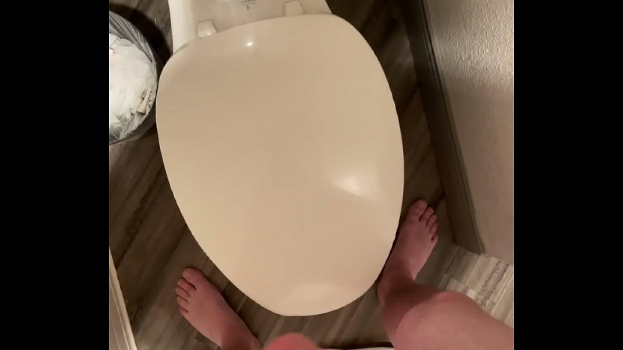 Masterbating in bathroom