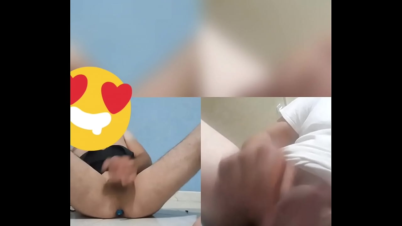 Sissy en Video llamada con mi novio orgasmo próstata