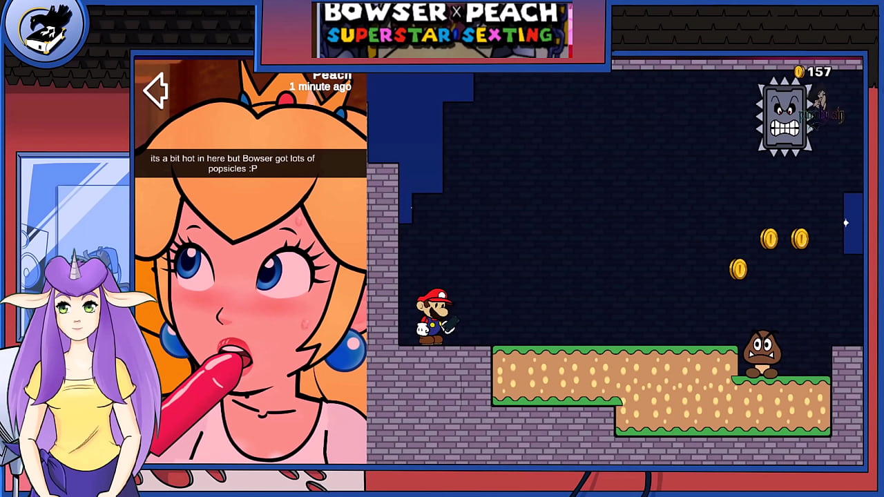 Sinfully Weird Games Bowser XPeach Superstar hard fucking