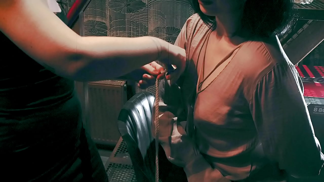 tied up a friend in a bdsm hotel