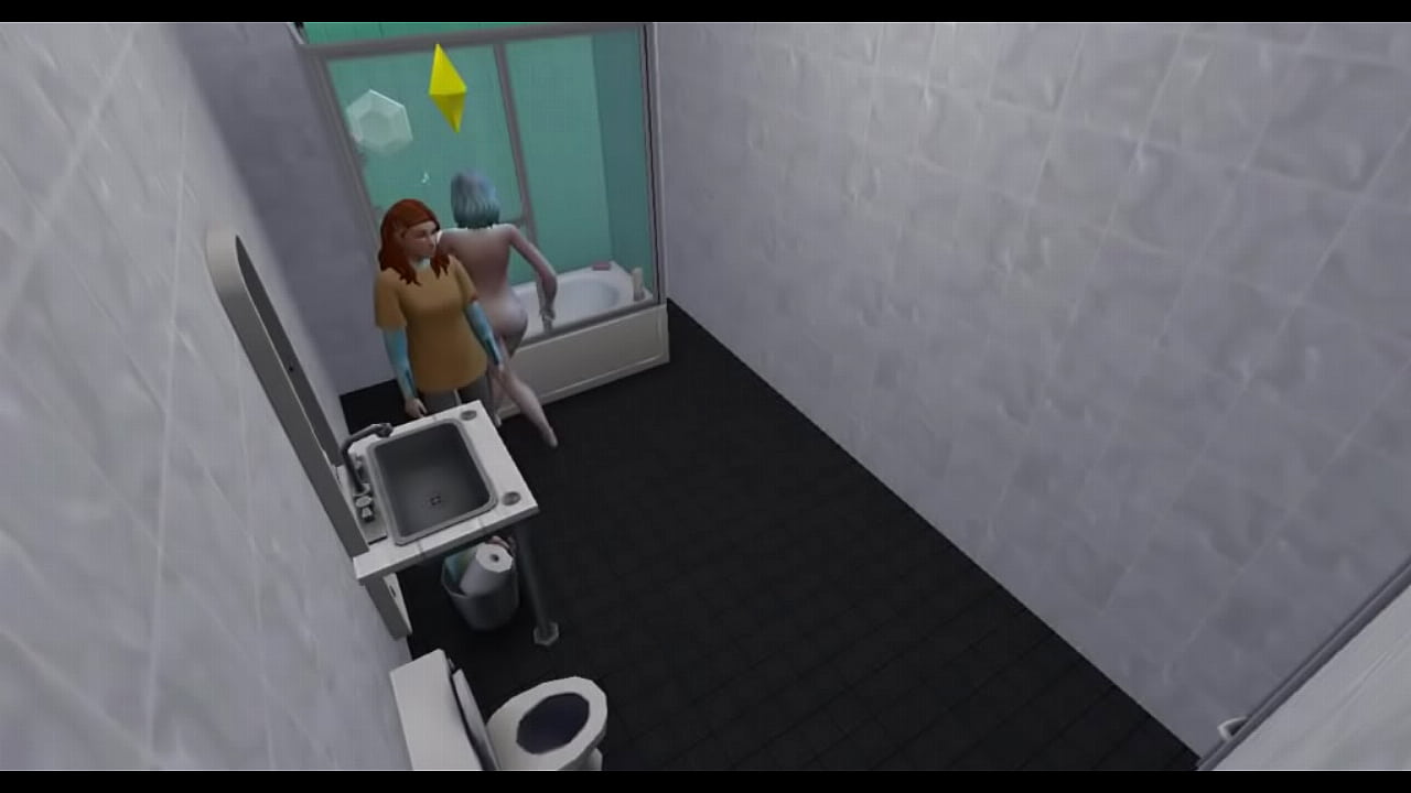 Spying on my stepsisters in the bathroom