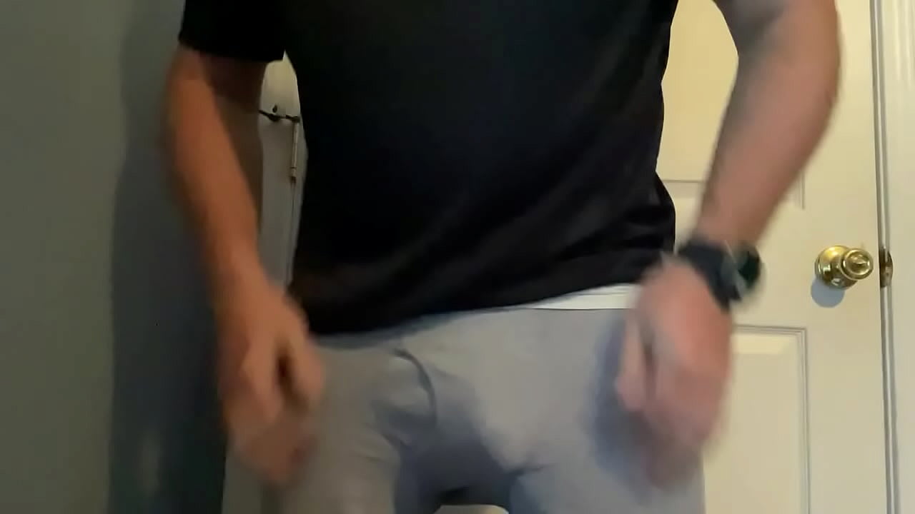Jerking off my big dick in my bedroom video 4