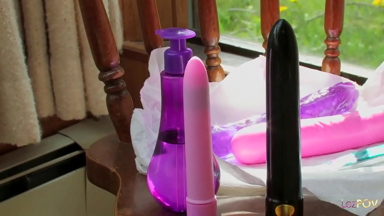 As the lesbian looks through ads to find her new target she comes across what she craves. A mobile insurance company with a hot worker. She gets to the house and is greeted with a double ended dildo.