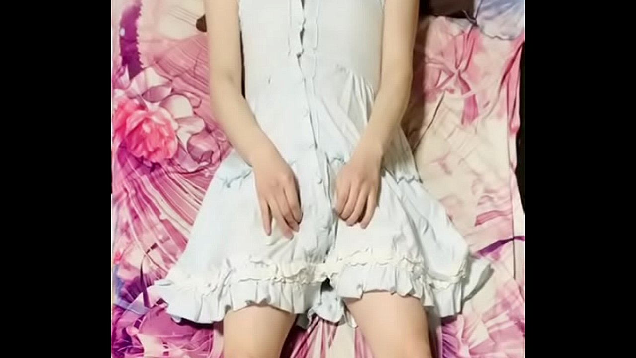 Crossdress Masturbation cum shot Solemale asian