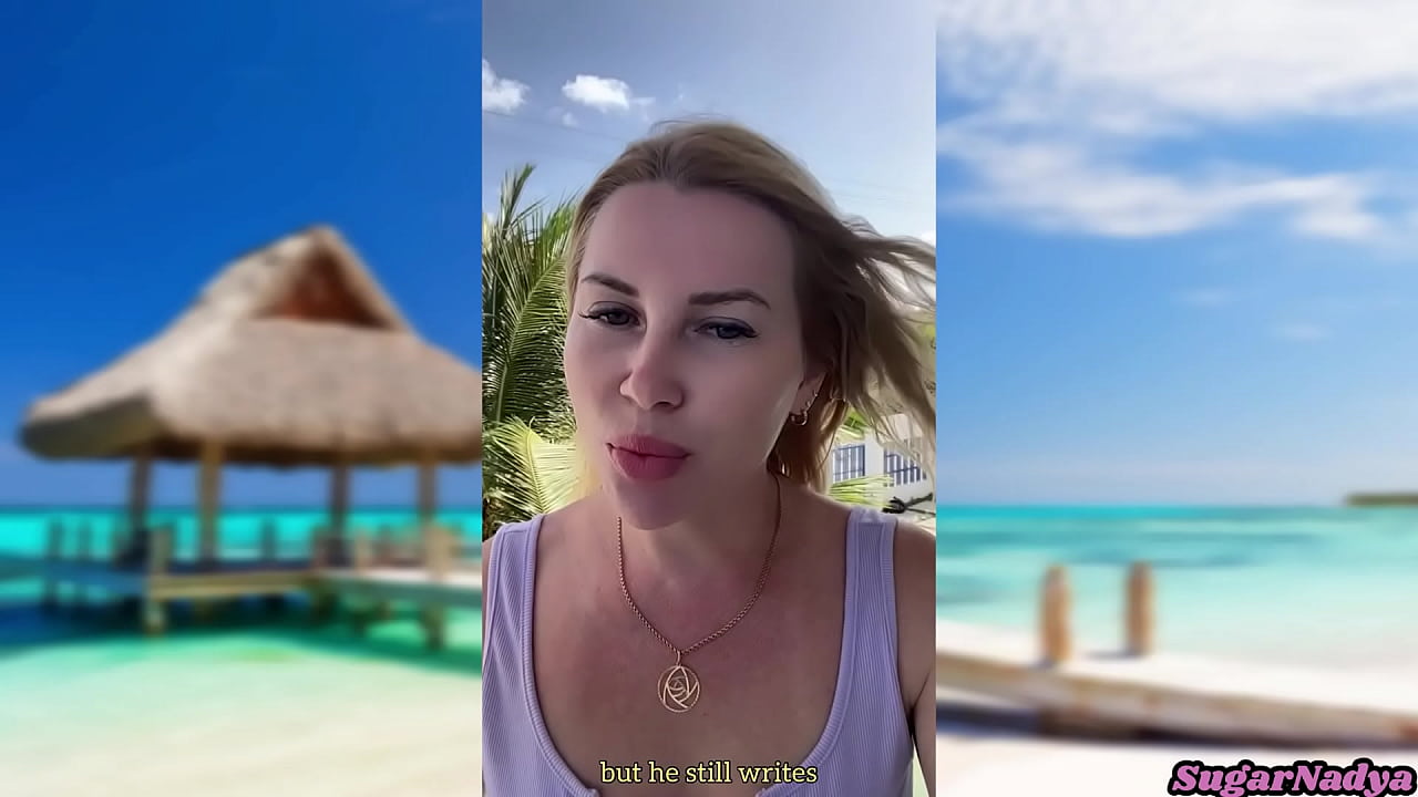 Sexy Russian blonde Milf tells sex stories from her vacation