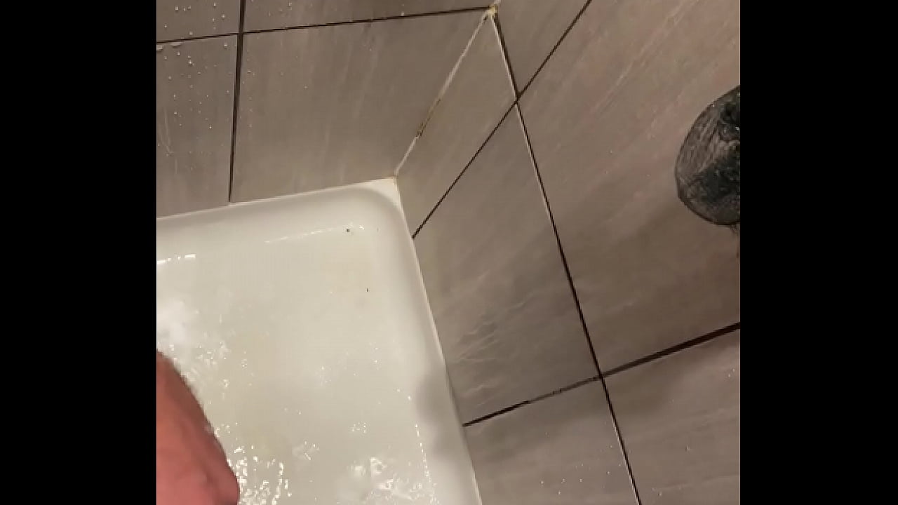 Pissing in shower after morning workout