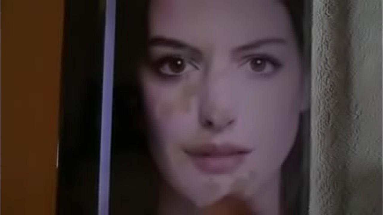 My huge cum tribute to Anne Hathaway