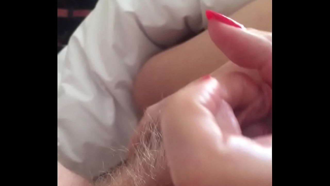 My sexy wife makes me cum with glorious hand job