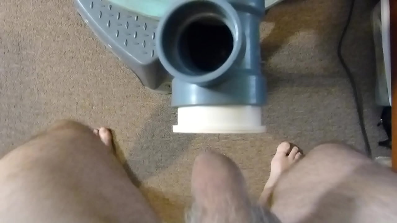 Vacuum Cleaner Suck and Wank with cum