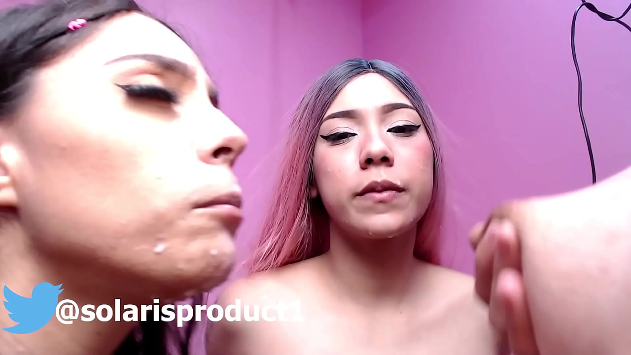 2 lesbian whores crave milk in their mouth