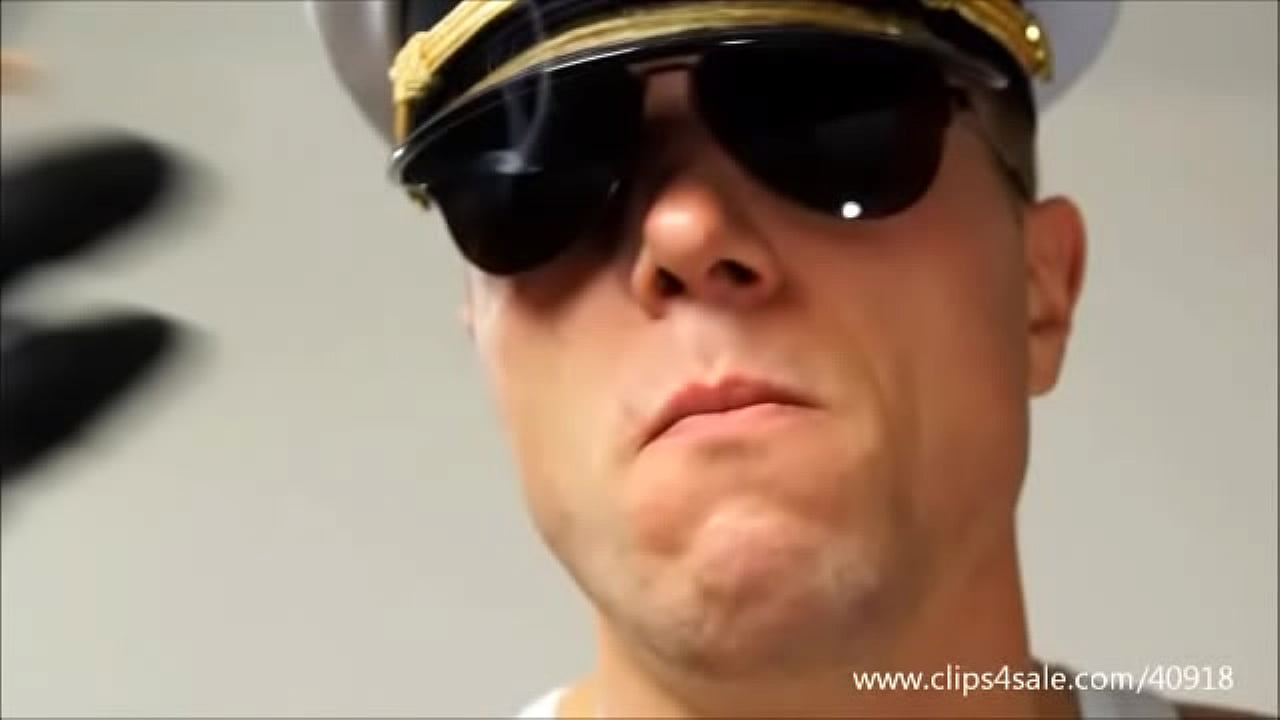 CAPTAIN OFFICER SMOKE AND SPITS ON YOU - 104