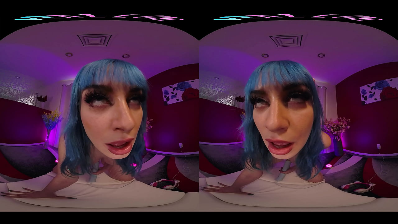 Your big titty girlfriend makes you a private video in VR