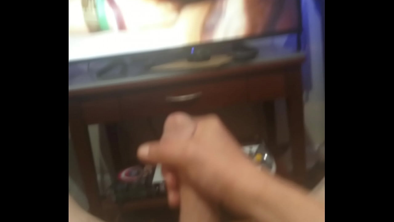 watching sex tape of me and girlfriend and blowing my load