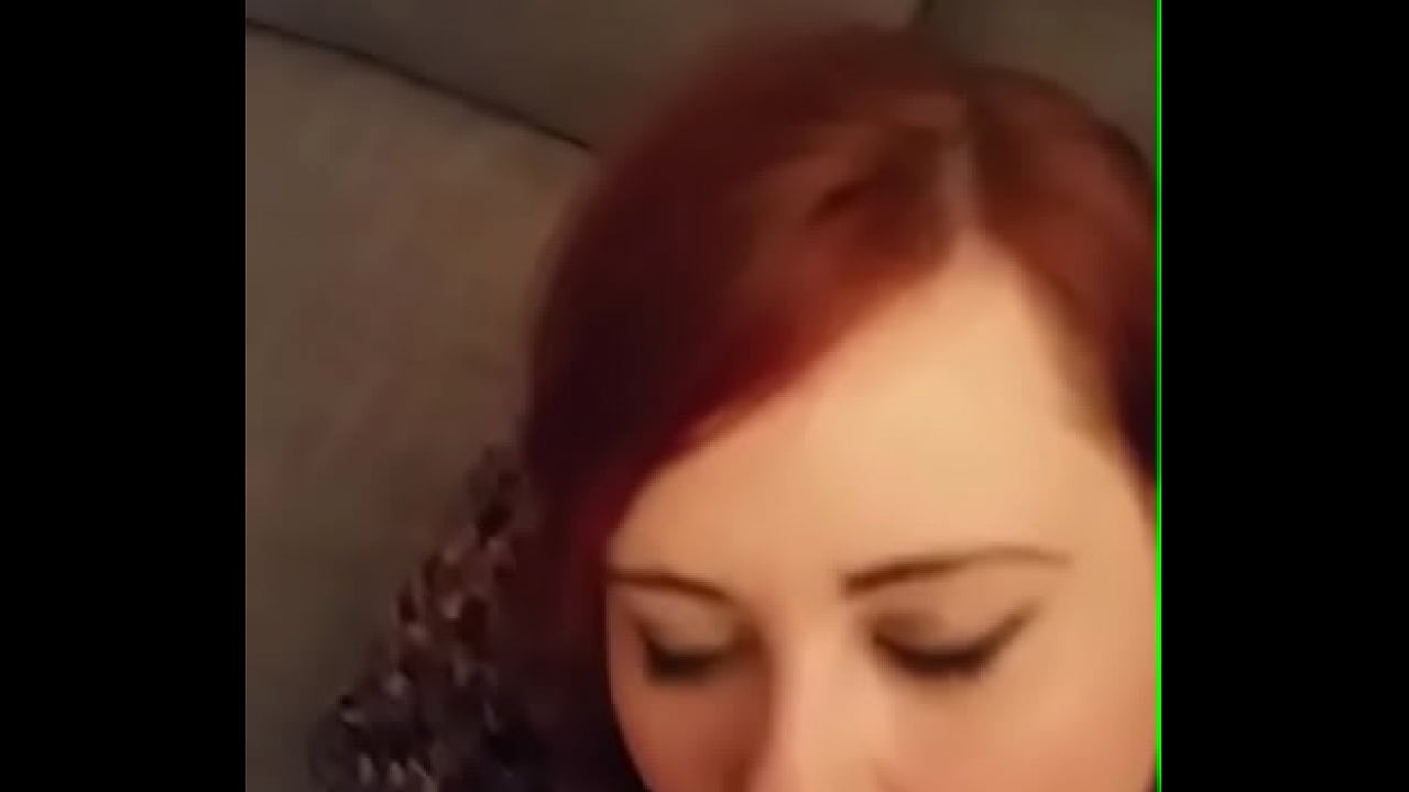 Redhead from camgirlslive.webcam giving a blowjob until explosive cum