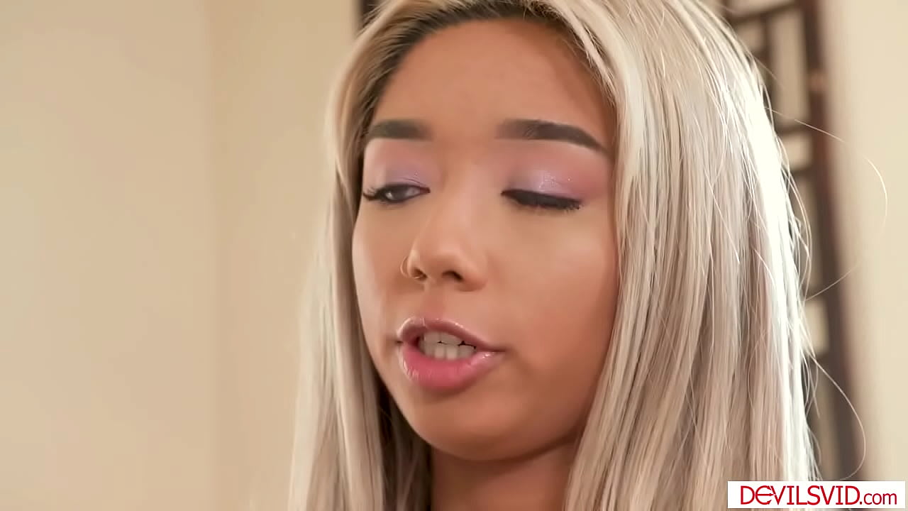 An asian teen seduces her neighbor by stripping in front of him.She blowjobs his big cock.Then the old man licks and fucks her petite pussy.