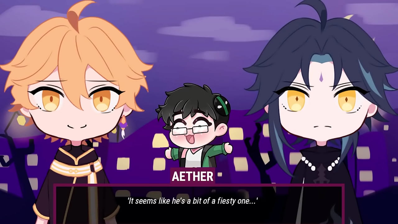 Xiao and Aether in a Vampire AU Genshin FAnfic