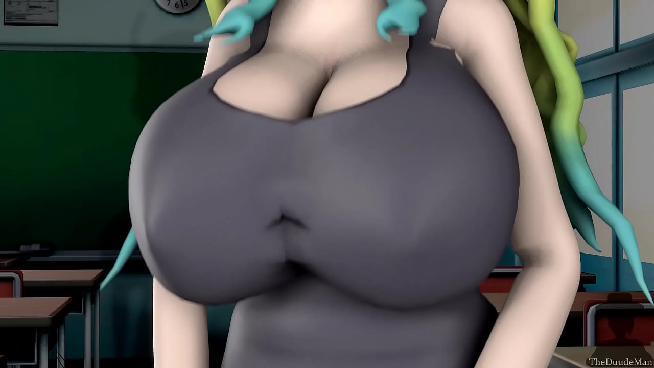 Dragonmaid Lucoa bouncing her huge tits animation
