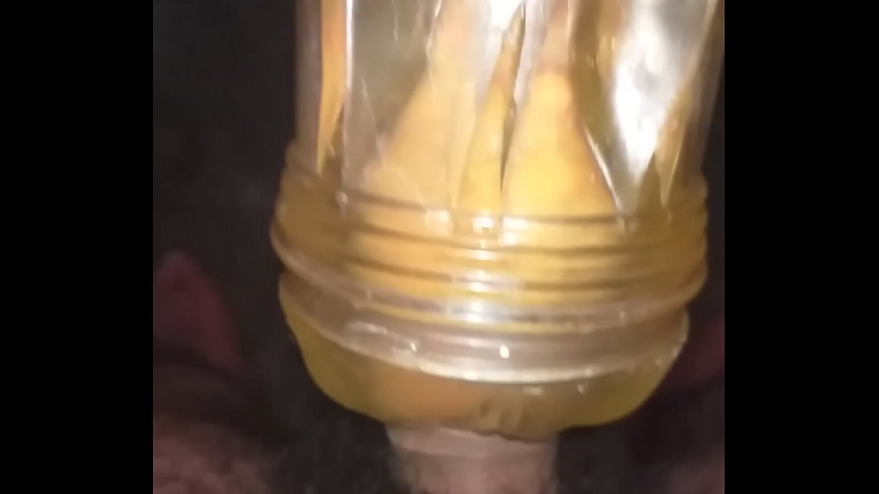 Fleshlight jerking off my penis